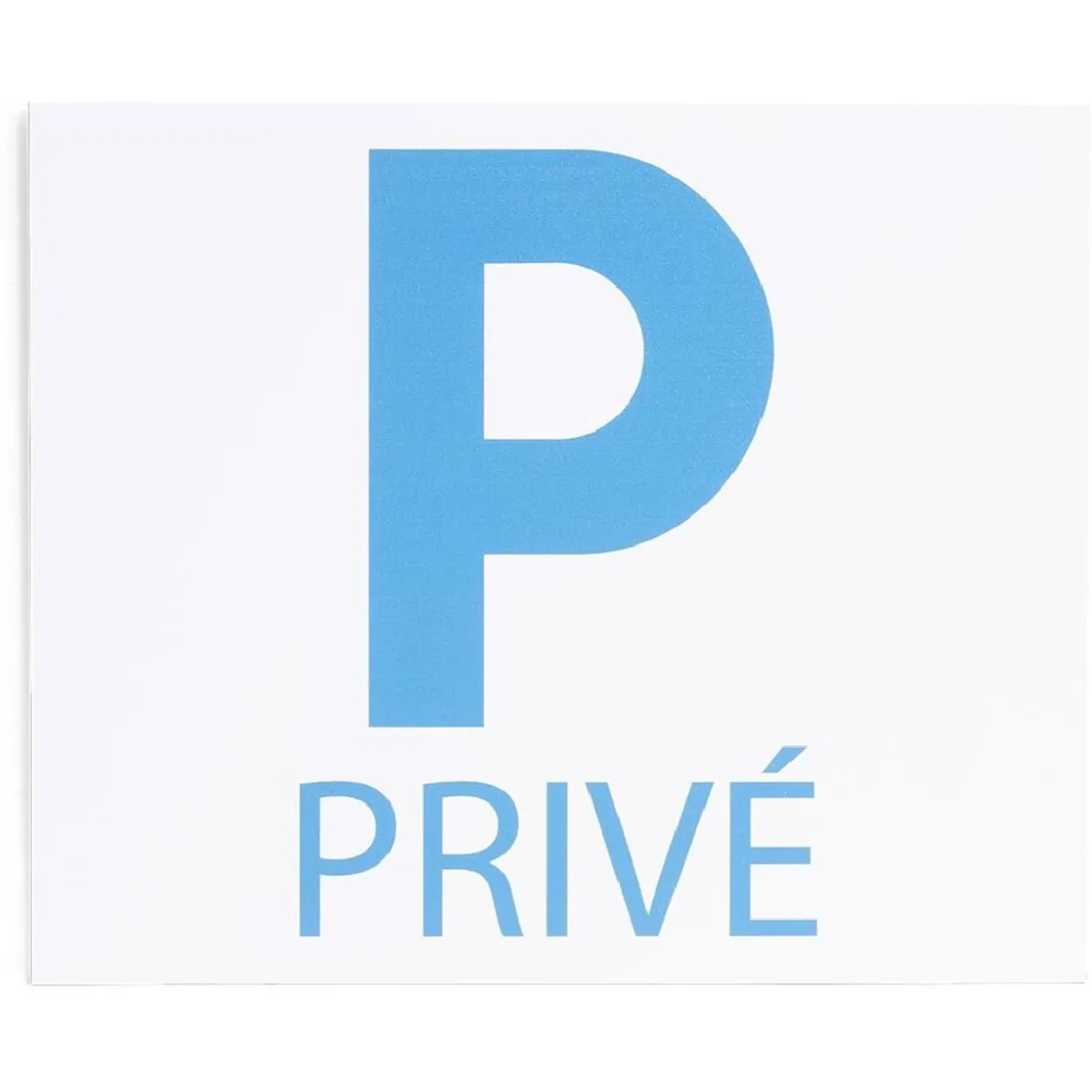 Plaque signalétique "Parking privé" - 24x20 cm
