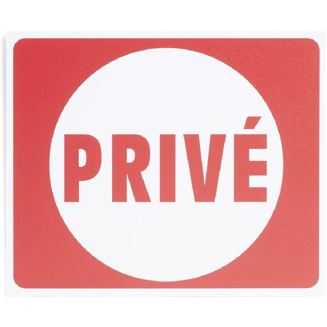 Plaque signalétique "Privé" - 24x20 cm