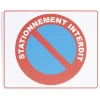 Plaque signalétique "Sationnement interdit" - 24x20 cm