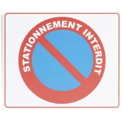 Plaque signalétique "Sationnement interdit" - 24x20 cm