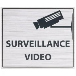 Plaque signalétique "Surveillance vidéo" - 24x20 cm