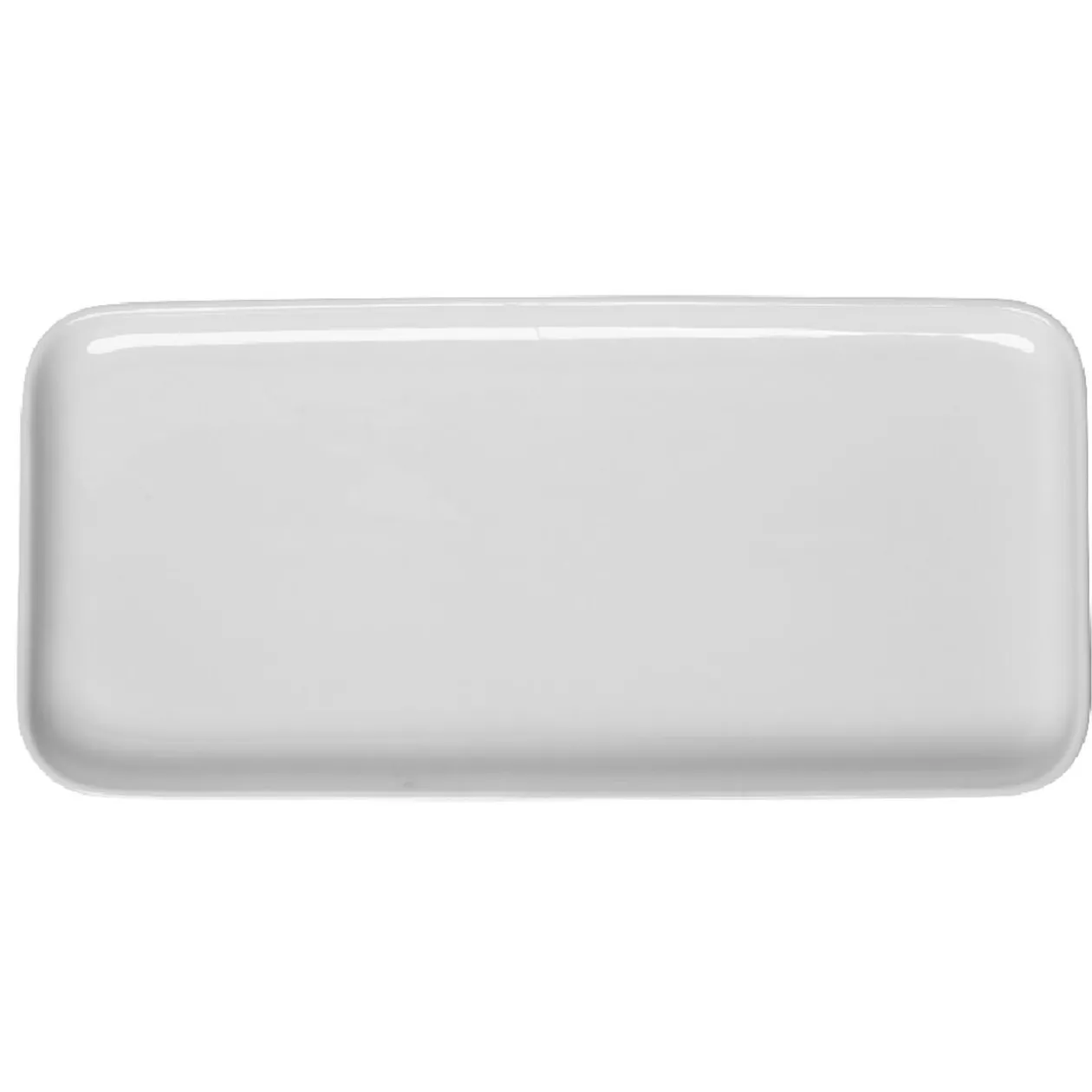 Plat à cake en porcelaine blanc