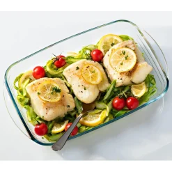 Plat à four rectangle verre