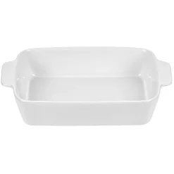 Plat à four rectangulaire avec poignées gris et blanc