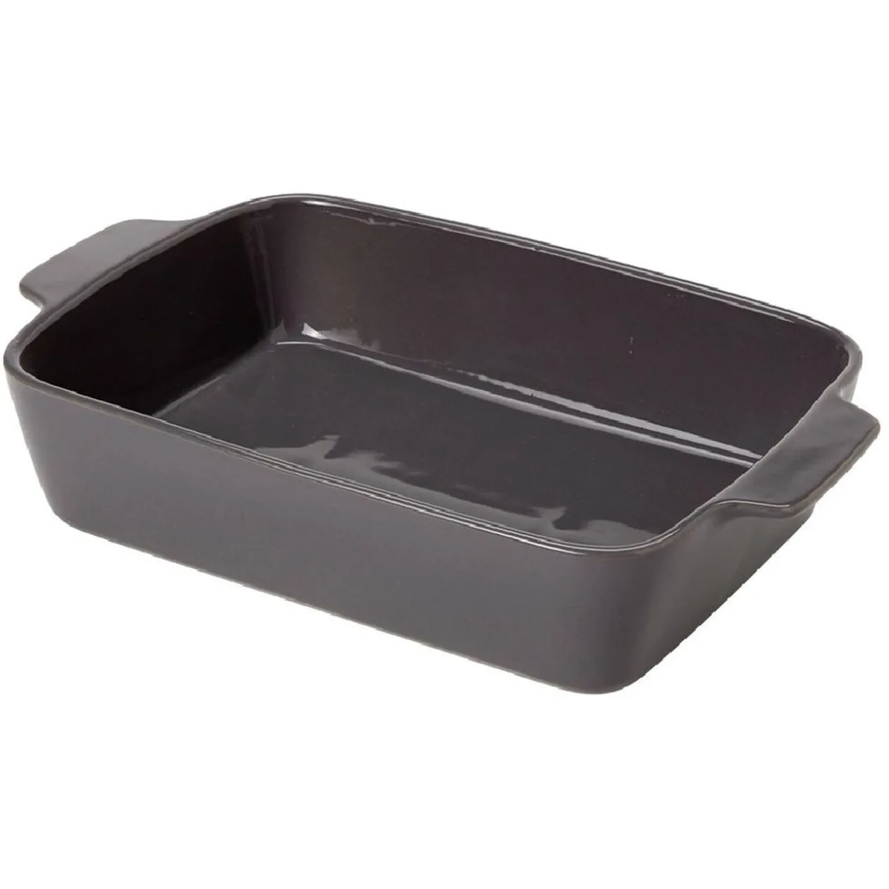 Plat à four rectangulaire avec poignées rouge et blanc