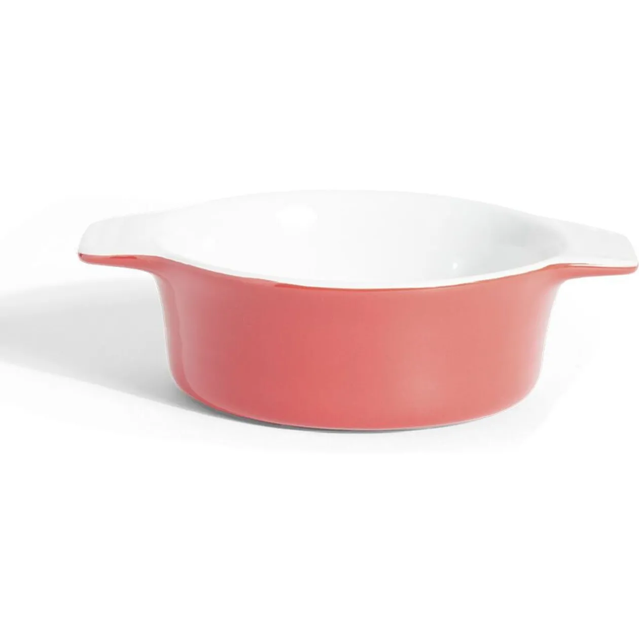 Plat à four rond en céramique rouge 13,5x17xH5cm