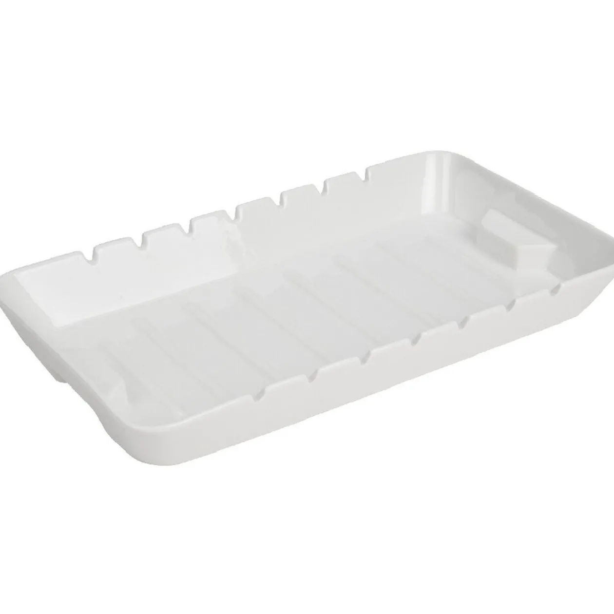 Plat à servir spécial brochettes blanc