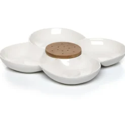 Plat apéritif en forme de fleur