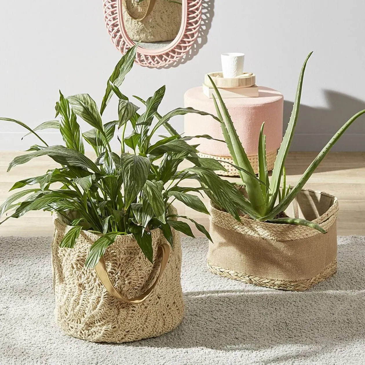 Plat cuisson rectangulaire blanc bordure bleue 1L et 2L x2