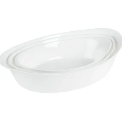 Plat four verre smart cuisine Luminarc blanc x 3
