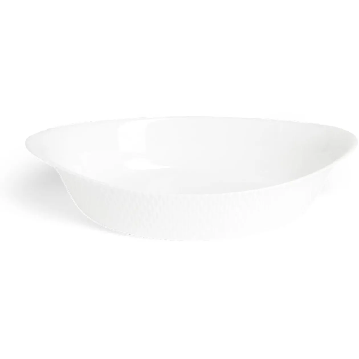 Plat ovale 29x17cm Luminarc blanc avec motifs