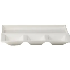 Plat pour barbecue blanc