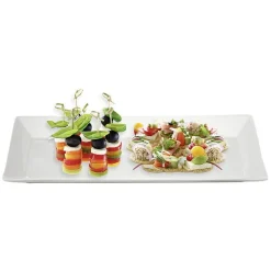 Plat service rectangle porcelaine