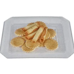 Plateau blanc rectangulaire luxe