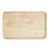 Plateau rectangulaire mélaminé effet bois naturel 19x30cm