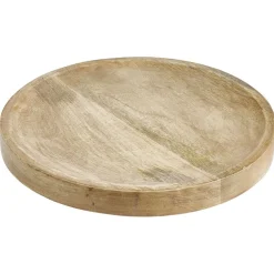 Plateau rond bois marron Ø22cm