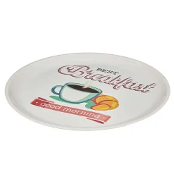 Plateau rond style vintage