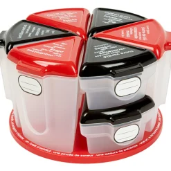 Plateau tournant aux 8 boîtes alimentaires