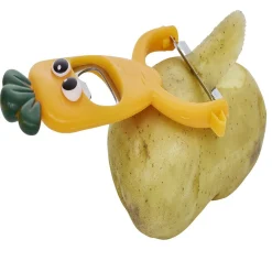 Éplucheur décapsuleur forme carotte orange L13,5cm