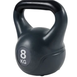 Poids de musculation 8kg avec poignée gris foncé