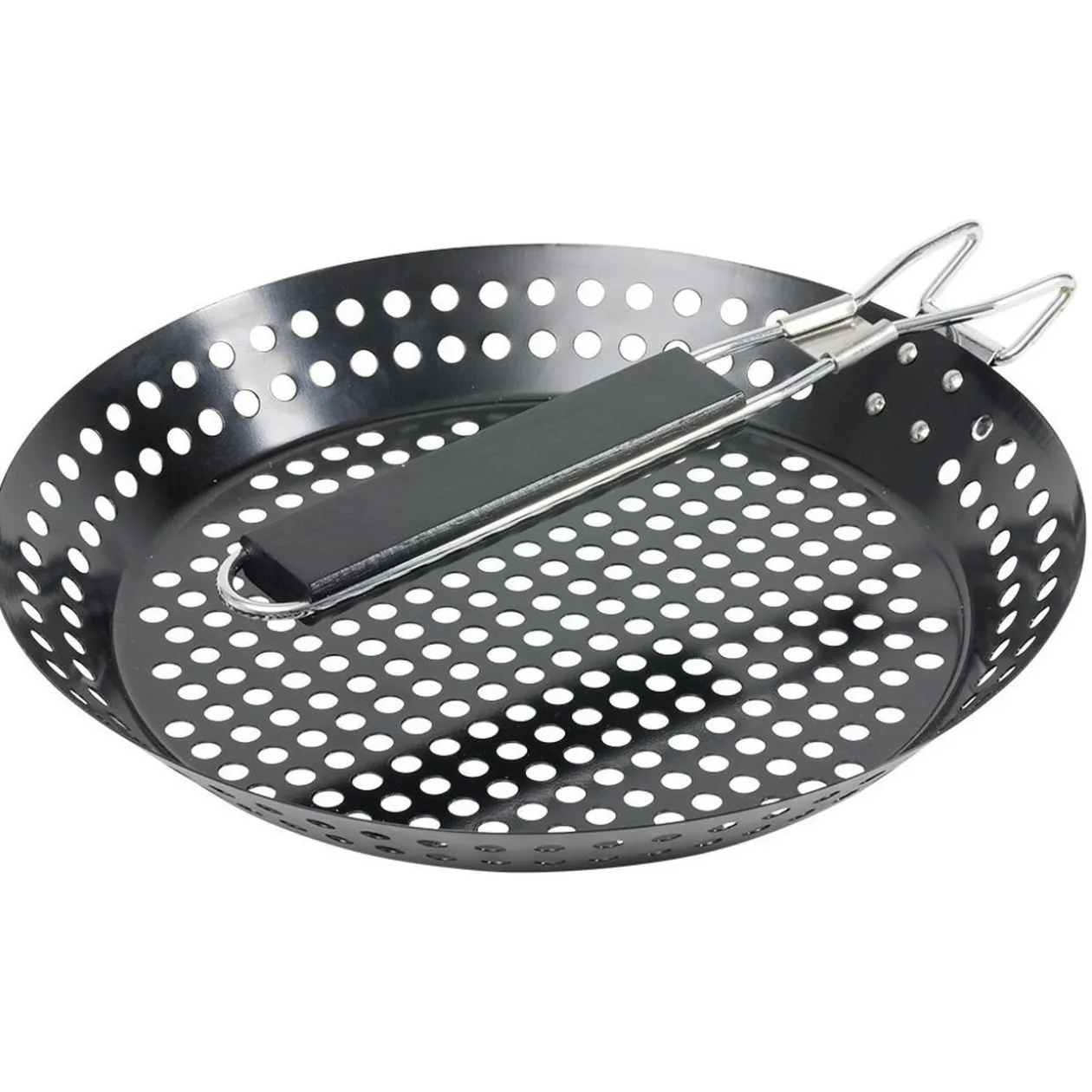 Poêle à marrons en acier au carbone Ø30,5cm