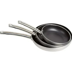 Poêle revêtement anti-adhérent x3 - Tous feux dont induction