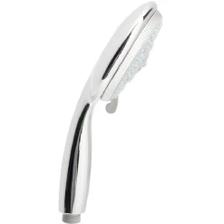 Pommeau de douche à 5 jets acier gris argenté