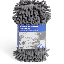 Éponge nettoyante voiture microfibre avec filet spéciale finition