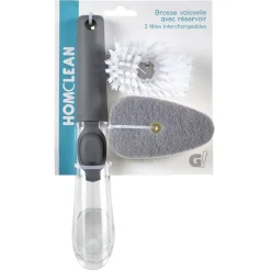 Éponge vaisselle avec réservoir et sa recharge
