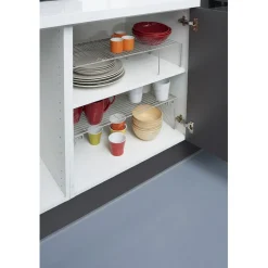 Pont de rangement double blanc