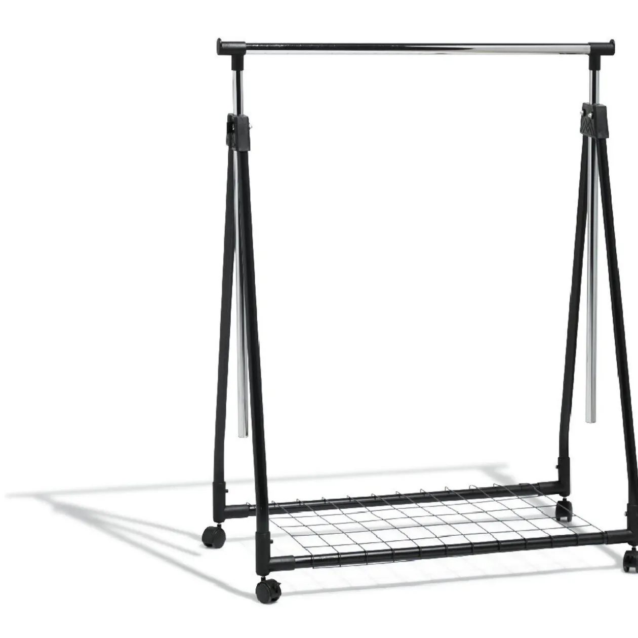 Portant à roulettes pliant hauteur extensible