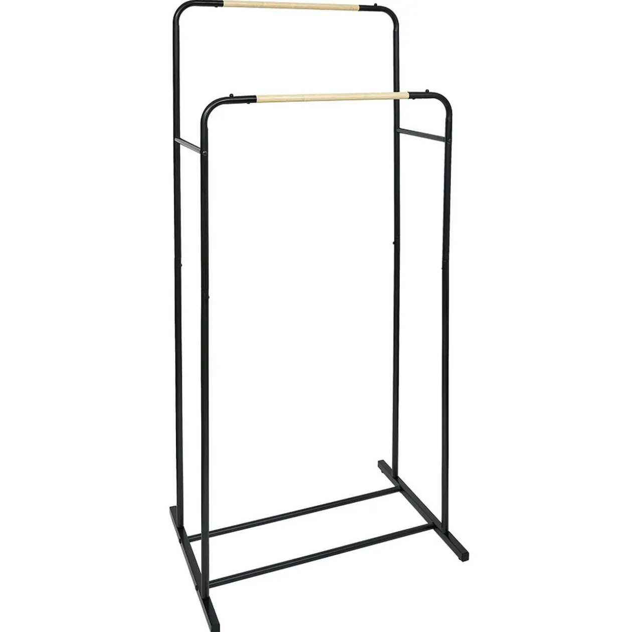 Portant double métal noir L70xl50xH50cm