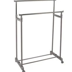 Portant vêtements double taupe