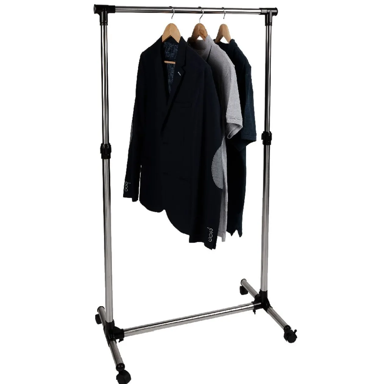 Portant vêtements tube simple noir