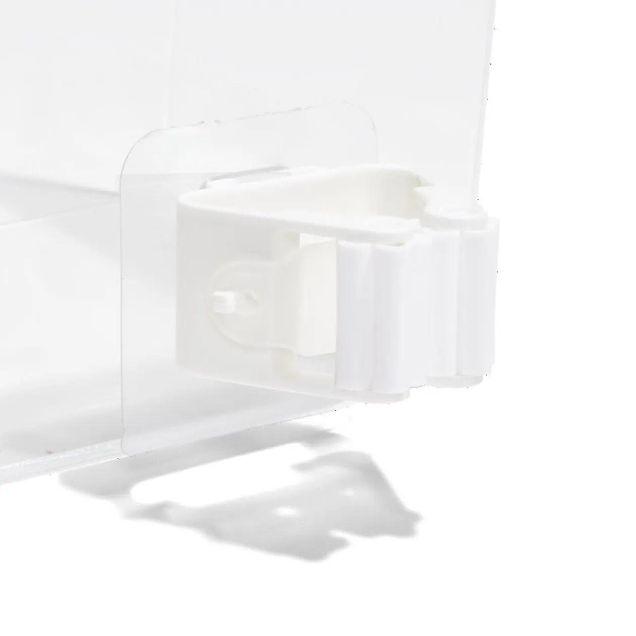 Porte balai adhésif plastique