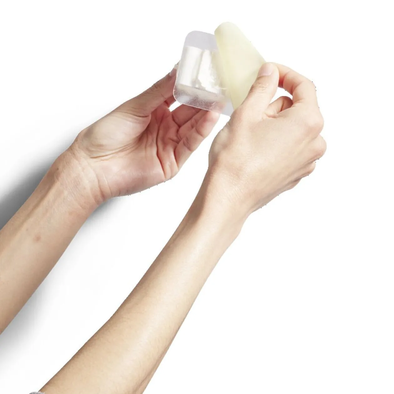 Porte balai adhésif plastique