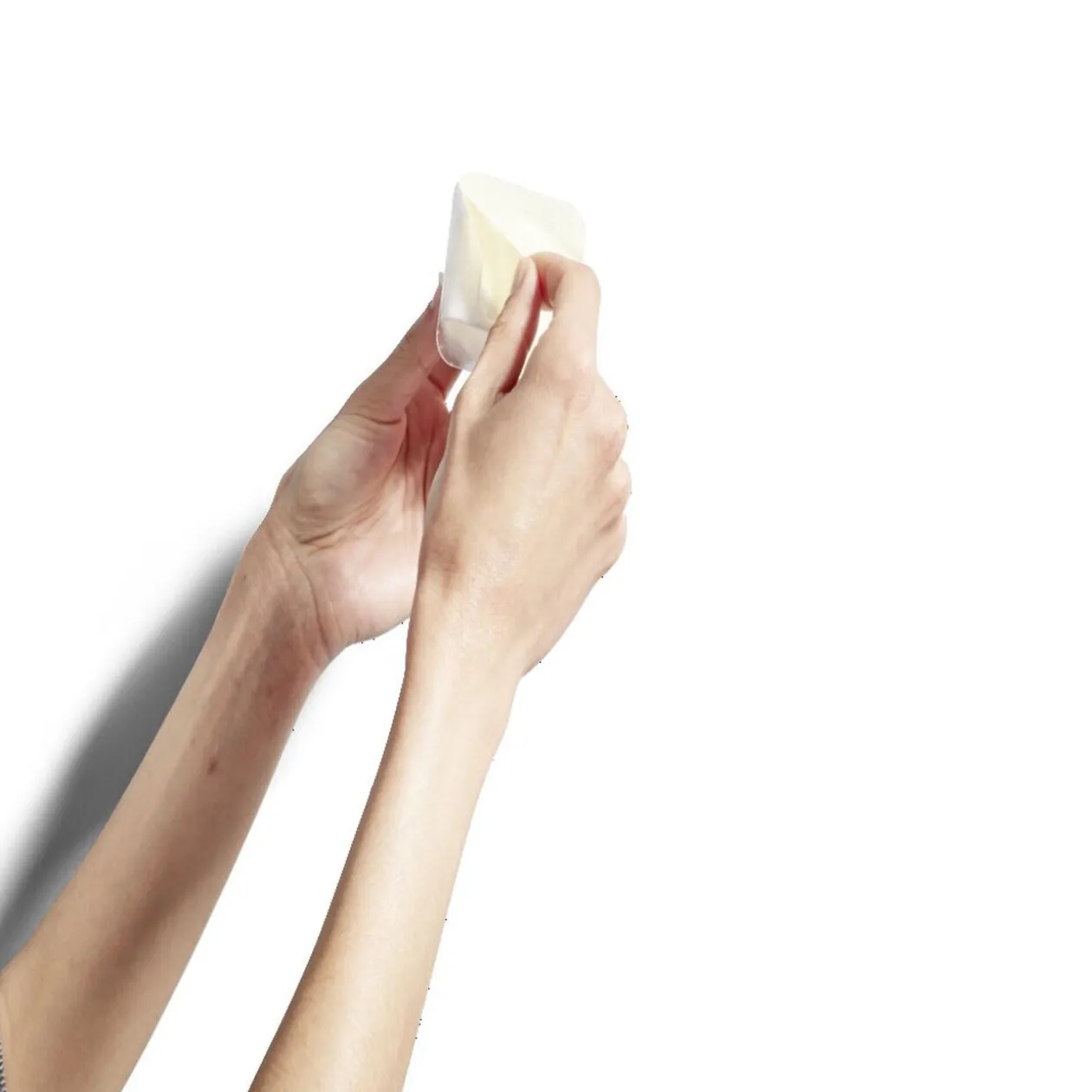 Porte balai adhésif plastique