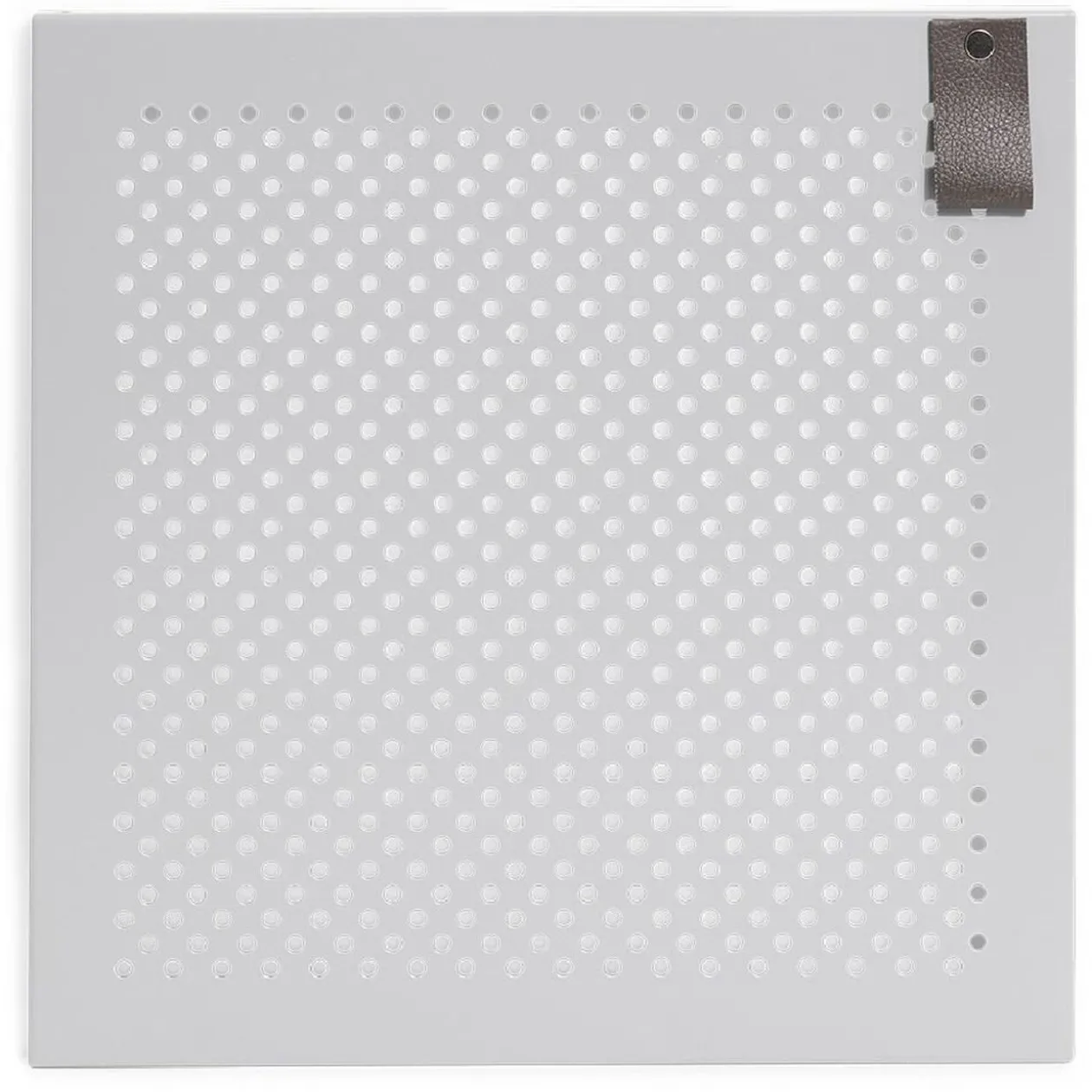 Porte Box Cube métal ajouré gris