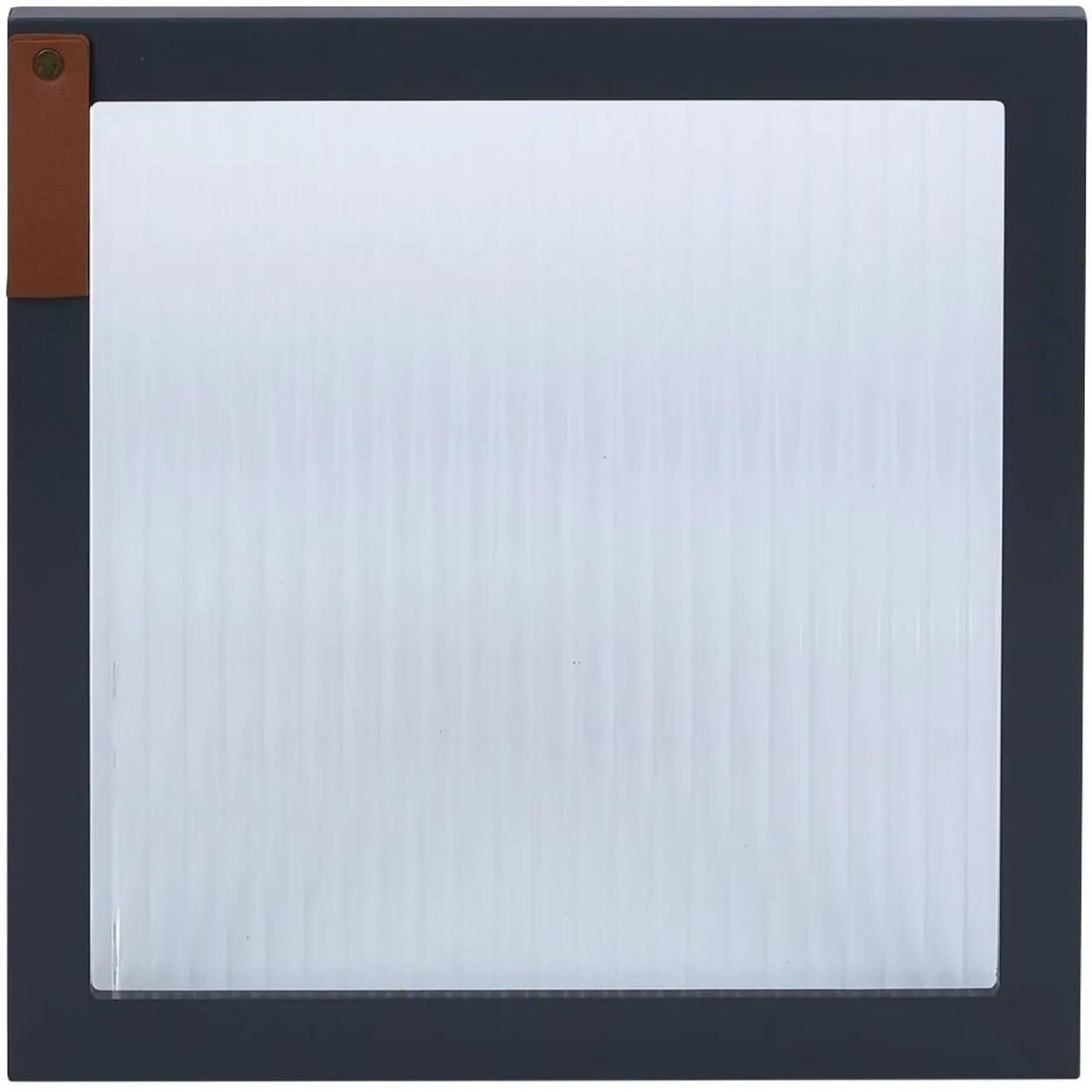 Porte Box Cube 32,2xH32,2x1,2cm bois et verre