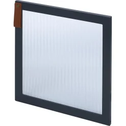 Porte Box Cube 32,2xH32,2x1,2cm bois et verre