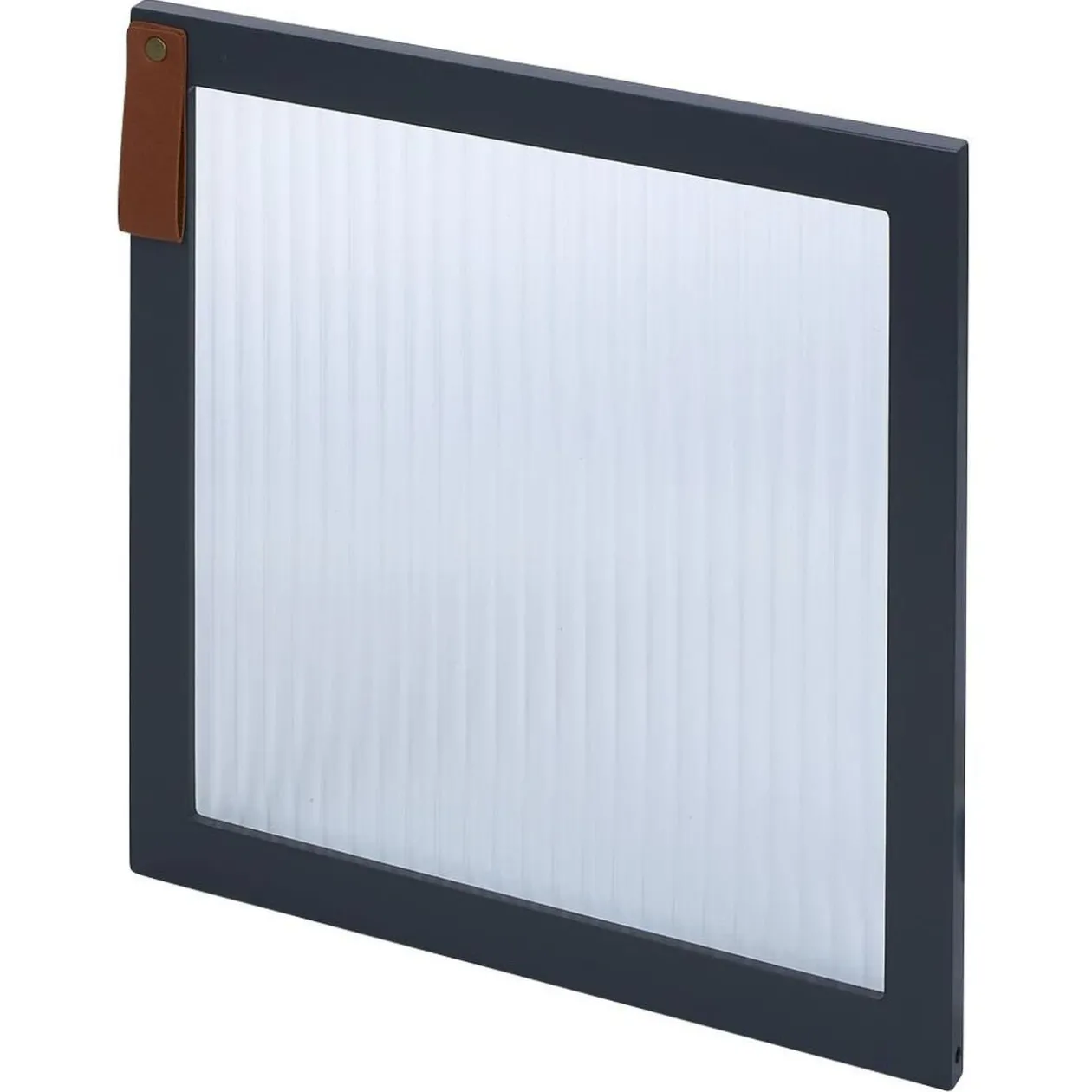 Porte Box Cube 32,2xH32,2x1,2cm bois et verre