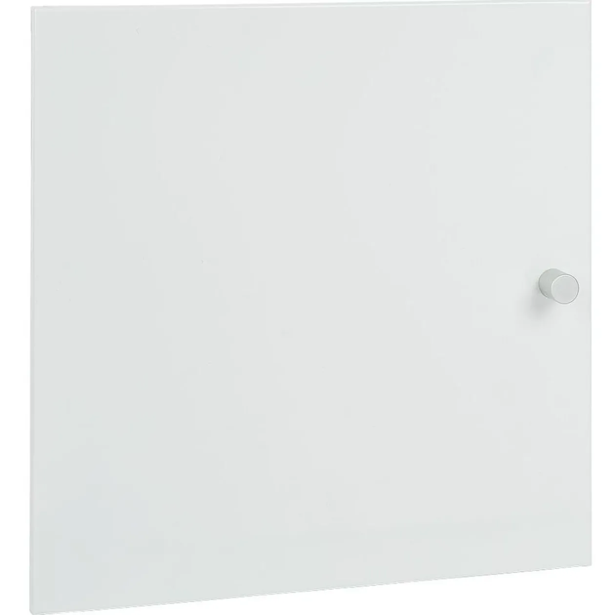 Porte Box Cube 32,2x32,2x1,2cm acier blanc avec poignée incluse