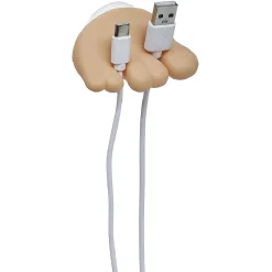 Porte brosse à dents et câble 2 en 1 forme pied