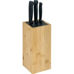 Porte couteaux en bambou 10,5x10,5xH22cm