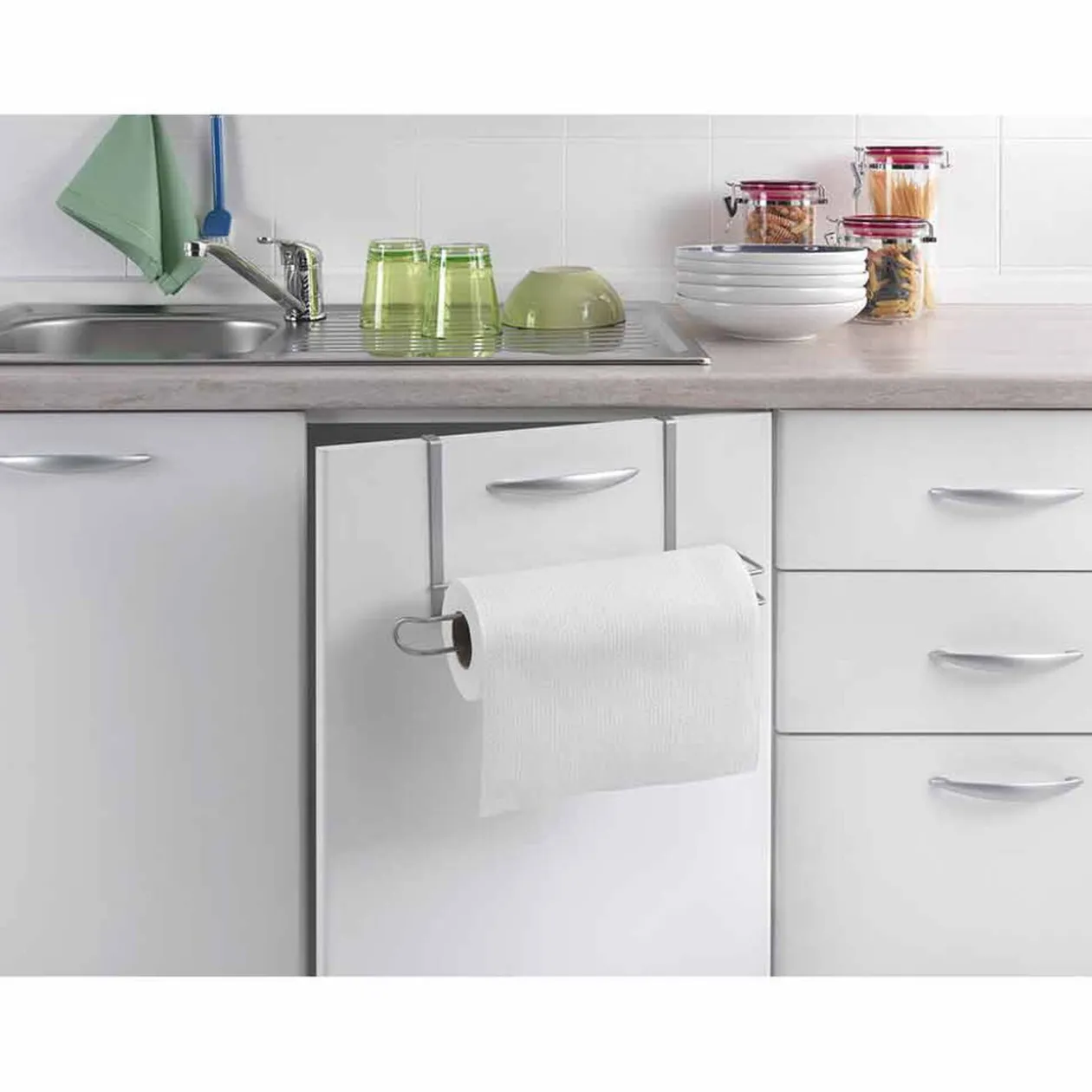 Porte essuie tout Metaltex à fixer sur étagère