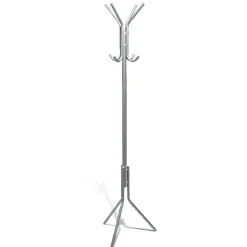 Porte manteau 8 crochets gris