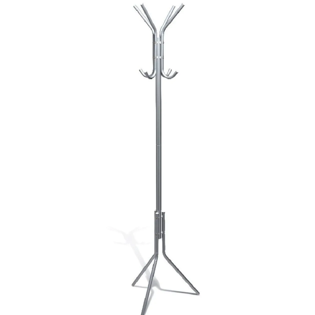 Porte manteau 8 crochets gris