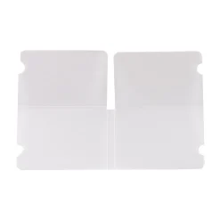 Porte masque pliable format de poche blanc transparent