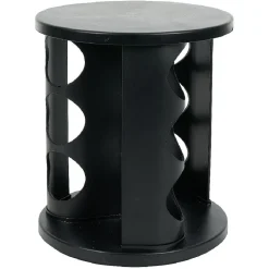 Porte épice rotatif avec 9 pots métal Ø17xH20cm