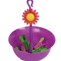 Porte pinces à linge fleur